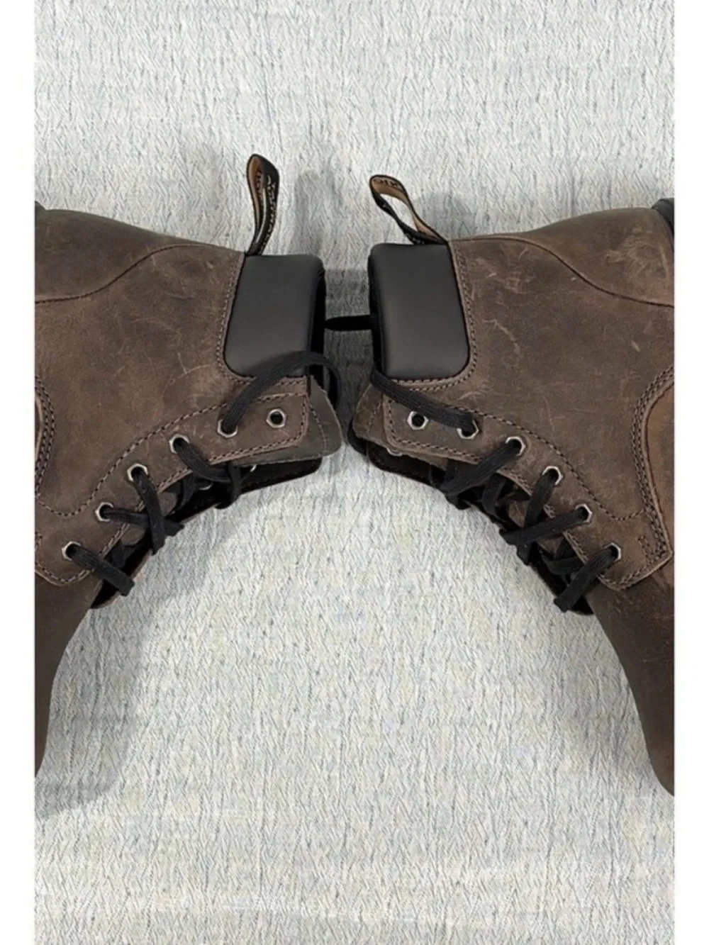 Blundstone 162 Lace Up Boots‎ Rustic Brown Leather Mens 4 Womens 6 B# 001157